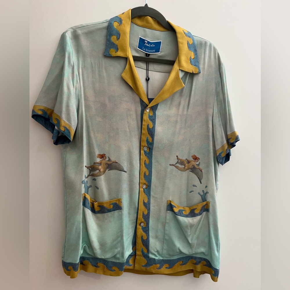 NWT Tombolo x Le Sirenuse Short Sleeve Button-up